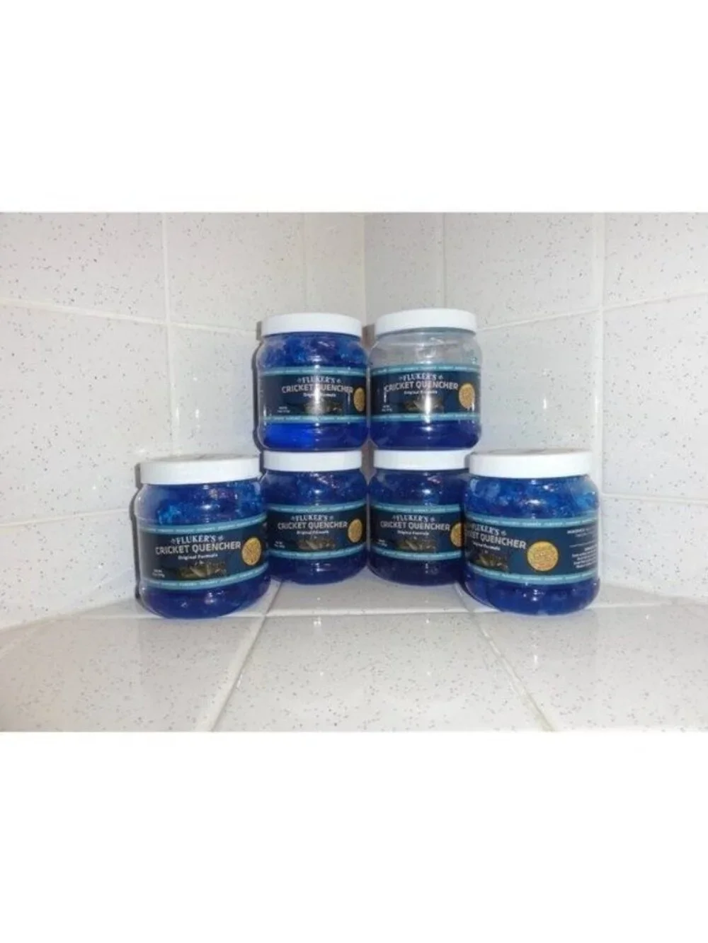 Fluker's Cricket Quencher Original Formula Lot of Five & 1/3 Full 8 oz container